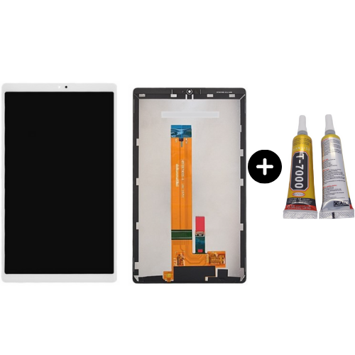 Samsung Galaxy Tab A7 Lite SM-T220 Uyumlu HK Dokunmatik Set Beyaz + B7000