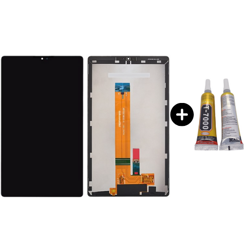 Samsung Galaxy Tab A7 Lite SM-T225 Uyumlu Servis Dokunmatik Set Siyah + B7000