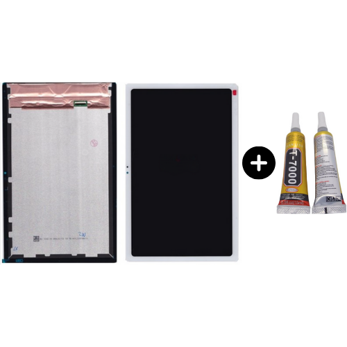 Samsung Galaxy Tab A7 SM-T505 Uyumlu Servis Dokunmatik Set Beyaz + B7000