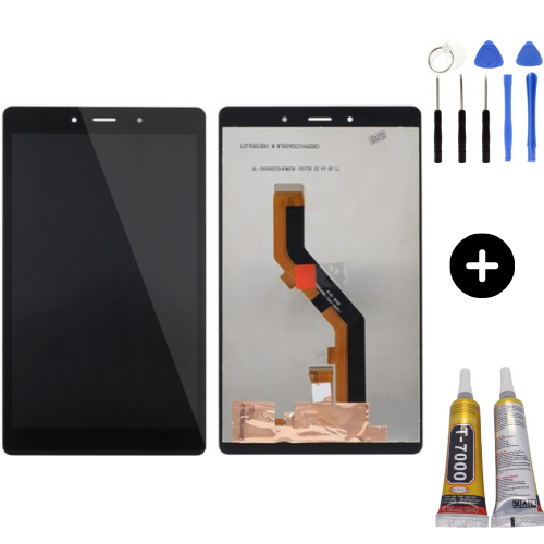 Samsung Galaxy Tab A8 SM-T295 Uyumlu Dokunmatik Set Siyah + Montaj Seti