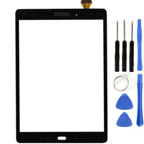 Samsung Galaxy Tab A SM-T555 Uyumlu Servis Dokunmatik Siyah + Tamir Seti