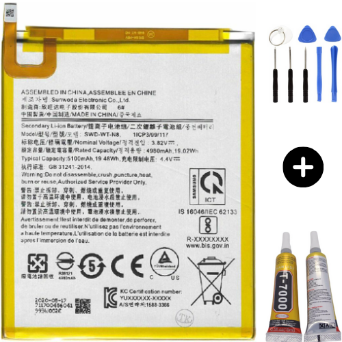 Samsung Galaxy Tab A8 SM-T290F Uyumlu A Kalite Batarya Pil + Montaj Seti