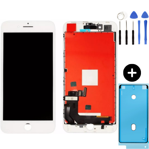 iPhone 8 Uyumlu Servis Lcd Ekran Dokunmatik Beyaz + Montaj Seti