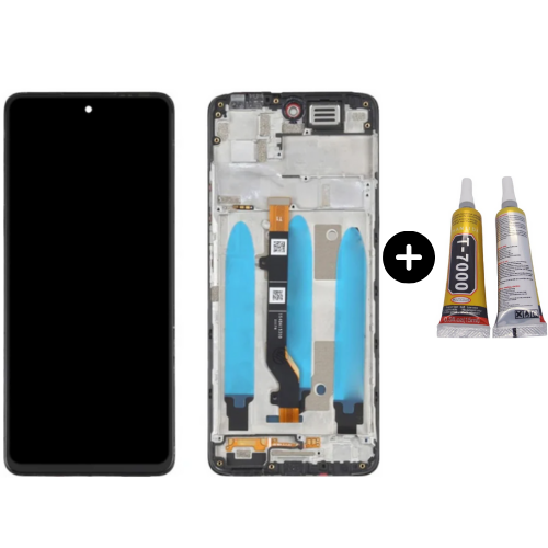 Tecno Spark 8 Pro Uyumlu Çıtalı OLED Lcd Ekran Dokunmatik + B7000