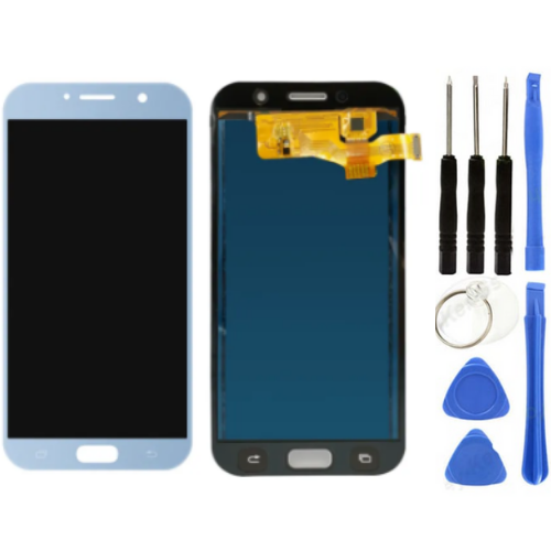 TE Samsung A7 2017 A720F Uyumlu OLED Lcd Ekran Mavi
