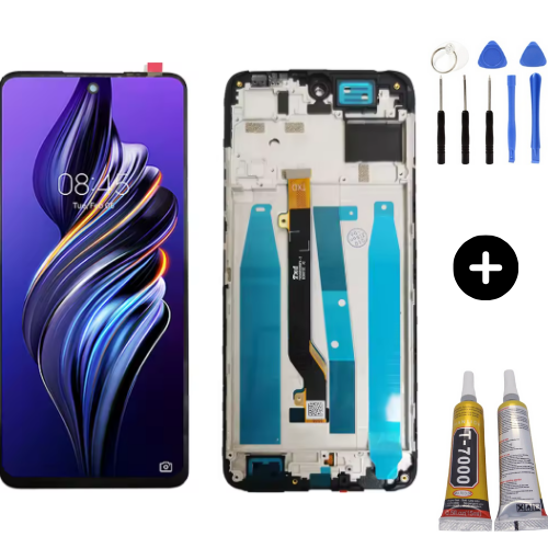 Tecno Pova 3 Uyumlu Çıtalı Lcd Ekran Dokunmatik + Montaj Seti