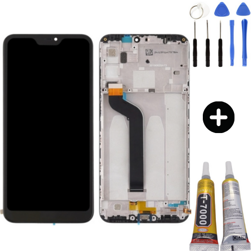 Xiaomi Mi A2 Lite Uyumlu Çıtalı Servis Lcd Ekran Dokunmatik + Montaj Seti
