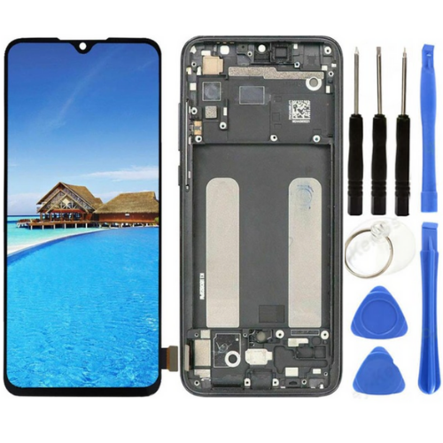 Xiaomi Mi 9 Lite Uyumlu Çıtalı Servis Lcd Ekran Dokunmatik + Tamir Seti