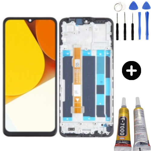 Vivo Y35 Uyumlu Çıtalı HK Lcd Ekran Dokunmatik + Montaj Seti