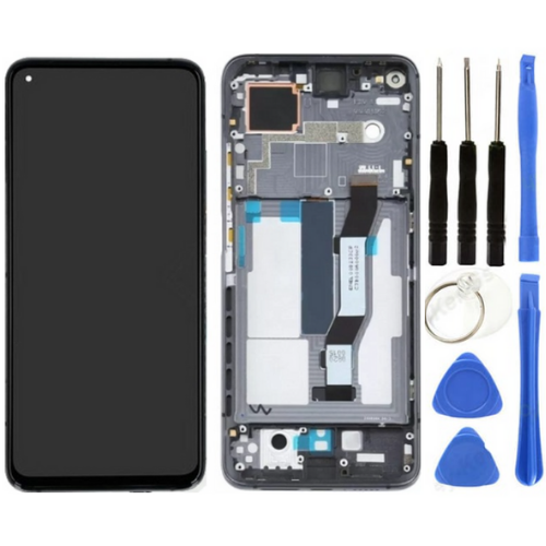 Xiaomi Mi 10T Pro Uyumlu Çıtalı OLED Lcd Ekran Dokunmatik Siyah + Tamir Seti