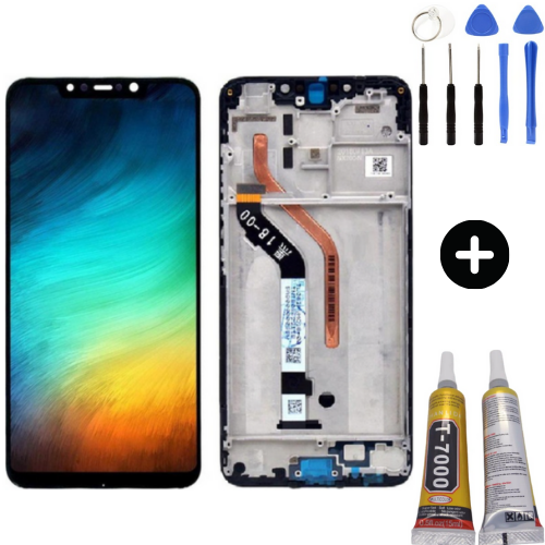 Xiaomi Poco F1 Uyumlu Çıtalı Lcd Ekran Dokunmatik + Montaj Seti