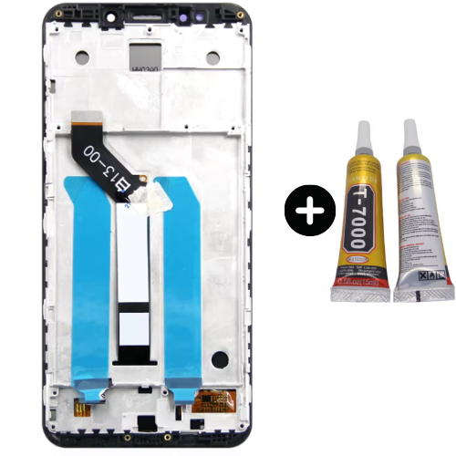 Xiaomi Redmi 5 Uyumlu Çıtalı Servis Lcd Ekran Dokunmatik Siyah + B7000