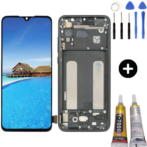 Xiaomi Mi 9 Lite Uyumlu Çıtalı Lcd Ekran Dokunmatik + Montaj Seti