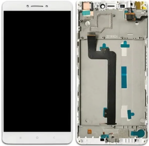 Xiaomi Mi Max 2 Uyumlu Çıtalı Servis Lcd Ekran Dokunmatik Beyaz 