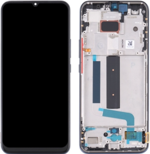 Xiaomi Mi 10 Lite 5G Uyumlu Çıtalı A Kalite Lcd Ekran Dokunmatik Siyah 