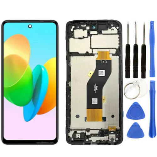 Tecno Spark 20C Uyumlu Çıtalı Servis Lcd Ekran Dokunmatik + Tamir Seti
