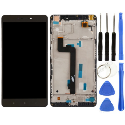 Xiaomi Mi Max Uyumlu Çıtalı A Kalite Lcd Ekran Dokunmatik Siyah + Tamir Seti