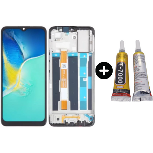 Vivo Y15 Uyumlu Çıtalı OLED Lcd Ekran Dokunmatik + B7000