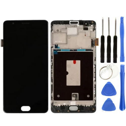 Oneplus 3T Uyumlu Çıtalı Servis Lcd Ekran Dokunmatik + Tamir Seti