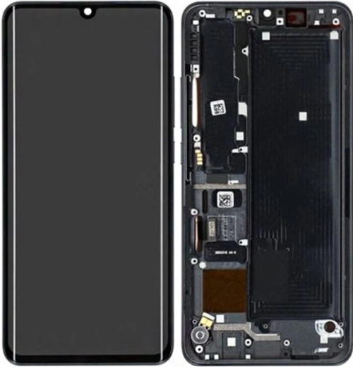 Xiaomi Mi Note 10 Lite Uyumlu Çıtalı Lcd Ekran Dokunmatik Siyah
