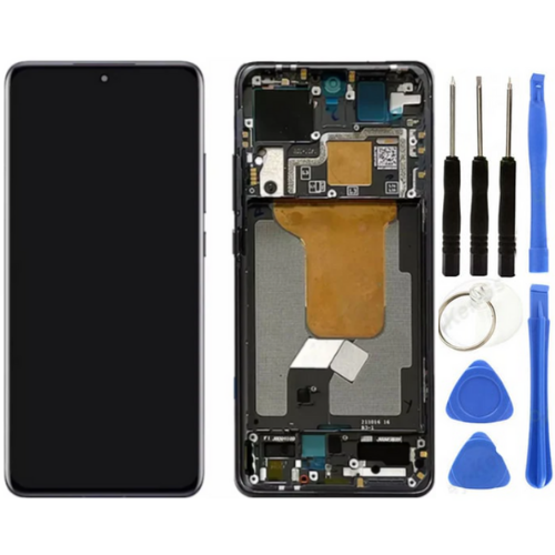 Xiaomi Mi 12 Uyumlu Servis Çıtalı Lcd Ekran Dokunmatik Siyah + Tamir Seti