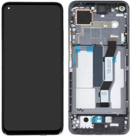 Xiaomi Mi 10T Pro Uyumlu Çıtalı Lcd Ekran Dokunmatik Siyah