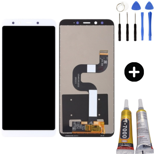 Xiaomi Mi A2 Uyumlu Servis Lcd Ekran Dokunmatik Beyaz + Montaj Seti
