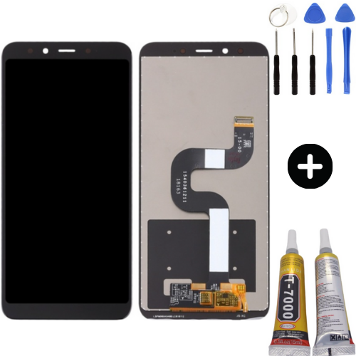 Xiaomi Mi A2 Uyumlu HK Lcd Ekran Dokunmatik Siyah + Montaj Seti