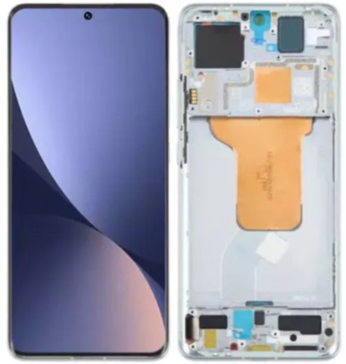 Xiaomi Mi 12 Uyumlu HK Çıtalı Lcd Ekran Dokunmatik Beyaz