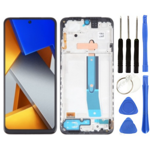 Xiaomi Poco M4 Pro Uyumlu Çıtalı Servis Lcd Ekran Dokunmatik + Tamir Seti