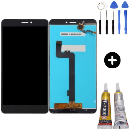 Xiaomi Mi Max 2 Uyumlu Servis Lcd Ekran Dokunmatik Siyah + Montaj Seti
