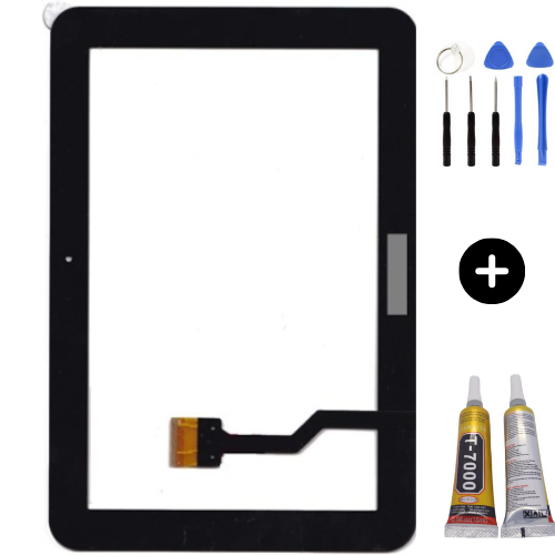 Samsung Galaxy Tab SM-P7300 Uyumlu Dokunmatik Siyah + Montaj Seti