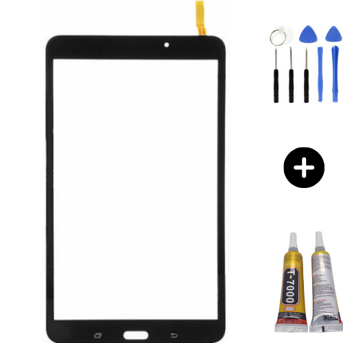 Samsung Galaxy Tab 4 SM-T330 Uyumlu Dokunmatik Siyah + Montaj Seti