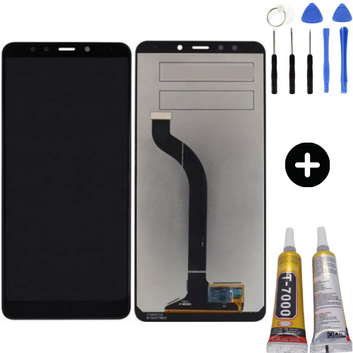 Xiaomi Redmi 5 Uyumlu Lcd Ekran Dokunmatik Siyah + Montaj Seti