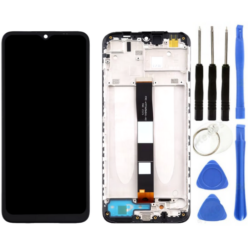 Xiaomi Redmi 10A Uyumlu Çıtalı HK Lcd Ekran Dokunmatik + Tamir Seti