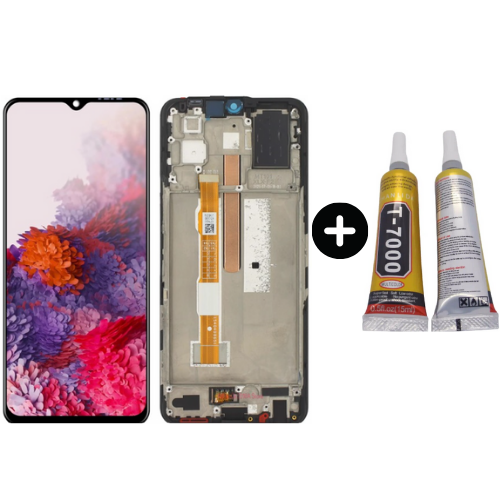 Vivo Y53s Uyumlu Çıtalı Lcd Ekran Dokunmatik + B7000