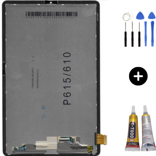 Samsung Galaxy Tab S6 Lite SM-P610 Uyumlu HK Dokunmatik Set Siyah + Montaj Seti