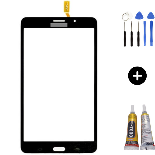 Samsung Galaxy Tab 4 SM-T231 Uyumlu A Kalite Dokunmatik Siyah + Montaj Seti