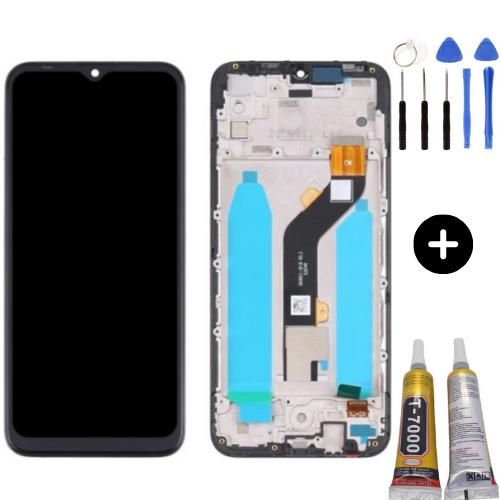Tecno Spark 6 Go Uyumlu Çıtalı A Kalite Lcd Ekran Dokunmatik + Montaj Seti