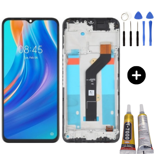 Tecno Spark 7 Uyumlu Çıtalı A Kalite Lcd Ekran Dokunmatik + Montaj Seti