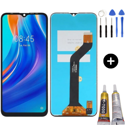 Tecno Spark 7 Pro Uyumlu Servis Lcd Ekran Dokunmatik + Montaj Seti