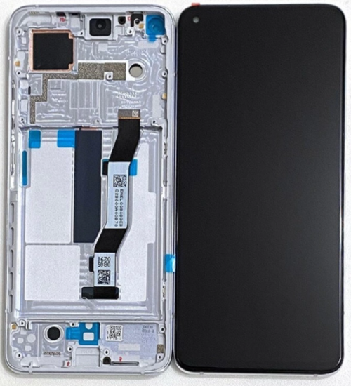 Xiaomi Mi 10T Pro Uyumlu Çıtalı HK Lcd Ekran Dokunmatik Beyaz