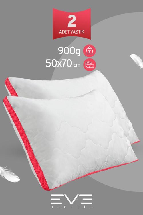 2 Adet Klimax Pembe Serisi Kılıflı Fermuarlı Klimali Antialerjik Silikon Nano Elyaf Yastık 50x70cm 