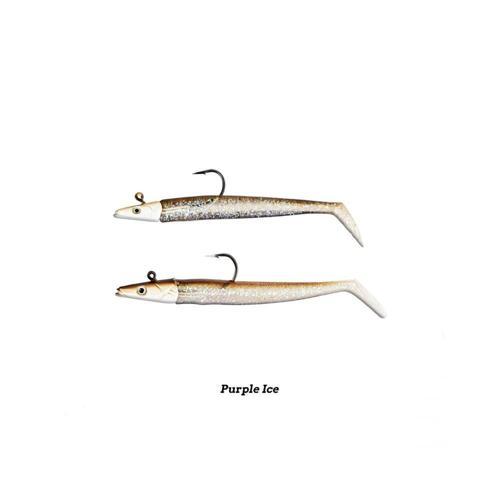 Zand Eel 11cm 7gr-14gr Double Body+Head Silikon Balık Purple Ice
