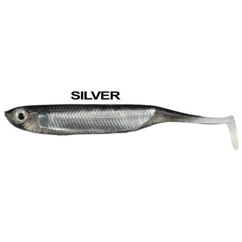 Real Fish 8cm Silikon Yem [5 Adet] SİLVER
