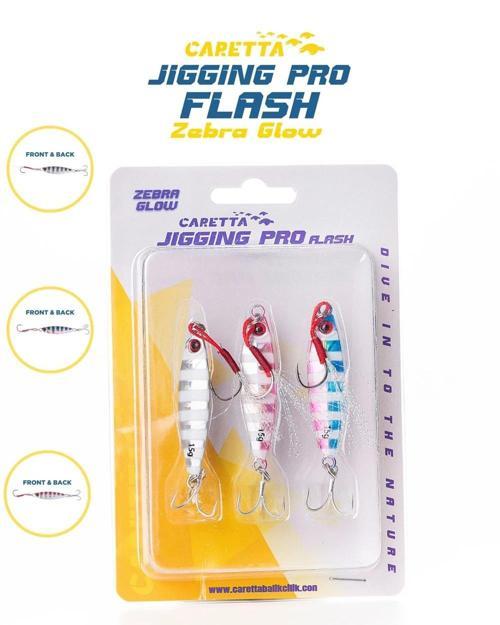 Jigging Pro Flash Jig Yem ZEBRA GLOW-12 Gr