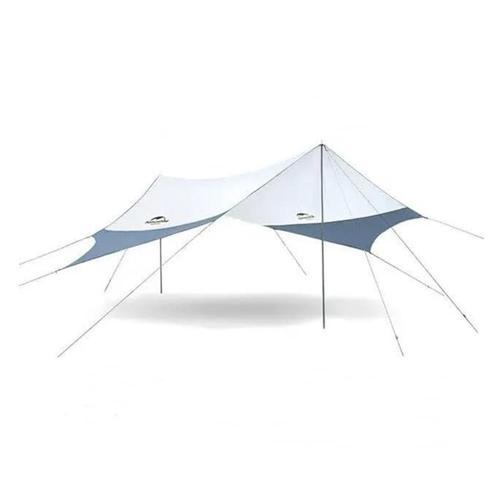 Hexagon Sunrise Canopy 3.5x4 mt Tarp [Güneş ve Rüzgar Koruma Tentesi] Grey/Blue