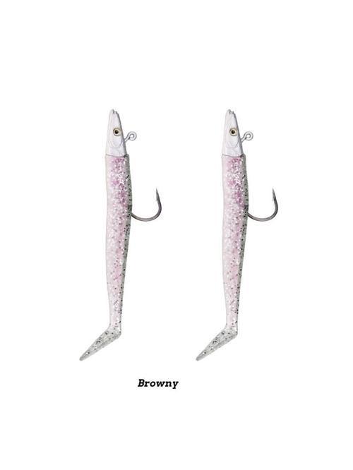Zand Eel 11cm 7gr-14gr Double Body+Head Silikon Balık Browny