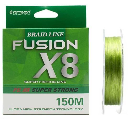 Fusion x8 Green İp Olta Misinası 150mt GREEN-0,25 MM
