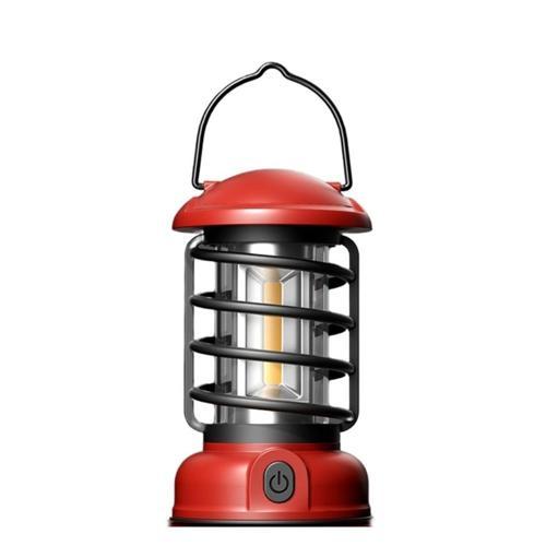 Vintage Glamping Kamp Lambası 300 Lümen RED
